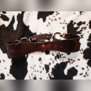 WOMEN'S GENUINE LEATHER BELT - BROWN